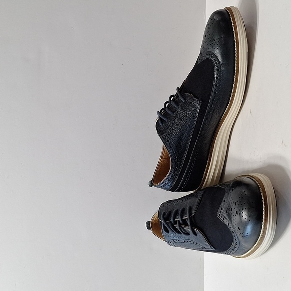 Cole Haan Men\'s Preppy Whiskey Navy Leather Tucker Oxford II Shoes Size 8.5 main image 11